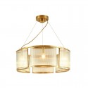 Fine Brass 6 Light Chandelier