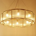 Fine Brass 8 Light Chandelier