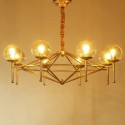 Fine Brass 8 Light Chandelier