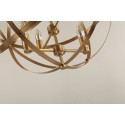 Globe Fine Brass Candle Chandelier