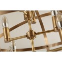 Globe Fine Brass Candle Chandelier