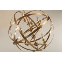 Globe Fine Brass Candle Chandelier