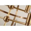 Globe Fine Brass Candle Chandelier