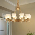 Fine Brass 10 Light Chandelier