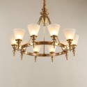 Fine Brass 10 Light Chandelier