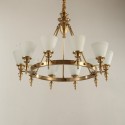 Fine Brass 10 Light Chandelier