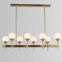 Fine Brass 8 Light Chandelier