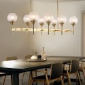 Fine Brass 8 Light Chandelier