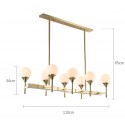 Fine Brass 8 Light Chandelier