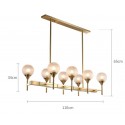 Fine Brass 8 Light Chandelier