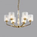 Fine Brass 6 Light Chandelier