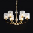 Fine Brass 6 Light Chandelier