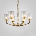 Fine Brass 6 Light Chandelier