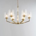 Fine Brass 6 Light Chandelier