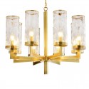 Fine Brass 8 Light Chandelier