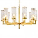 Fine Brass 10 Light Chandelier