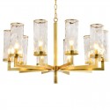 Fine Brass 10 Light Chandelier