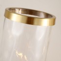 Fine Brass 1 Light Wall Sconce with Glass Shades