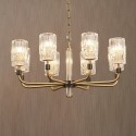 Fine Brass 8 Light Chandelier