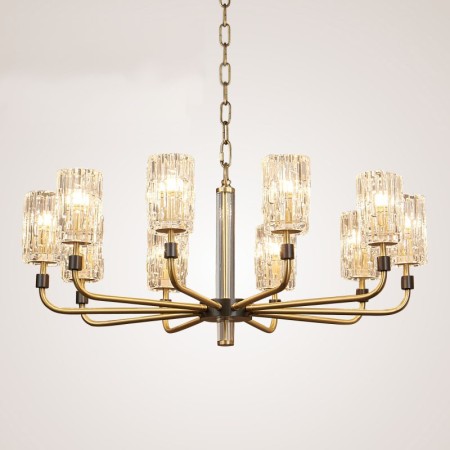 Fine Brass 10 Light Chandelier