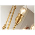 Fine Brass 6 Light Chandelier