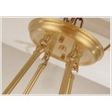 Fine Brass 6 Light Chandelier