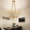 Fine Brass 8 Light Chandelier