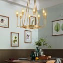 Fine Brass 8 Light Chandelier