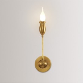 Fine Brass 1 Light Candle Style Wall Sconce