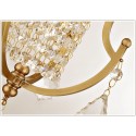 Fine Brass 1 Light Crystal Chandelier