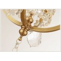 Fine Brass 1 Light Crystal Chandelier