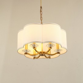 Fine Brass 6 Light Chandelier