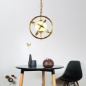 Globe Fine Brass 1 Light Pendant Light