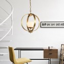 Fine Brass 1 Light Chandelier