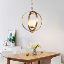 Fine Brass 1 Light Chandelier