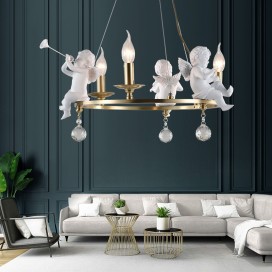 Fine Brass 3 Light Candle Style Chandelier