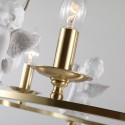 Fine Brass 6 Light Chandelier