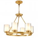 Fine Brass 6 Light Chandelier