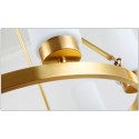 Fine Brass 8 Light Chandelier with Fabric Shades