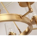 Fine Brass 6 Light Chandelier