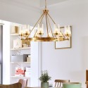 Fine Brass 10 Light Chandelier