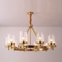 Fine Brass 10 Light Chandelier