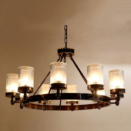 Fine Brass 10 Light Chandelier