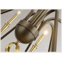 Fine Brass 6 Light Chandelier