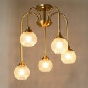 Fine Brass 5 Light Chandelier