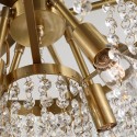 Fine Brass 8 Light Crystal Chandelier