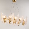 Fine Brass 10 Light Chandelier