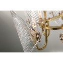 Fine Brass 12 Light Chandelier with Glass Shades