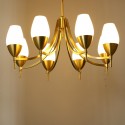 Fine Brass 8 Light Chandelier