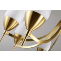 Fine Brass 8 Light Chandelier